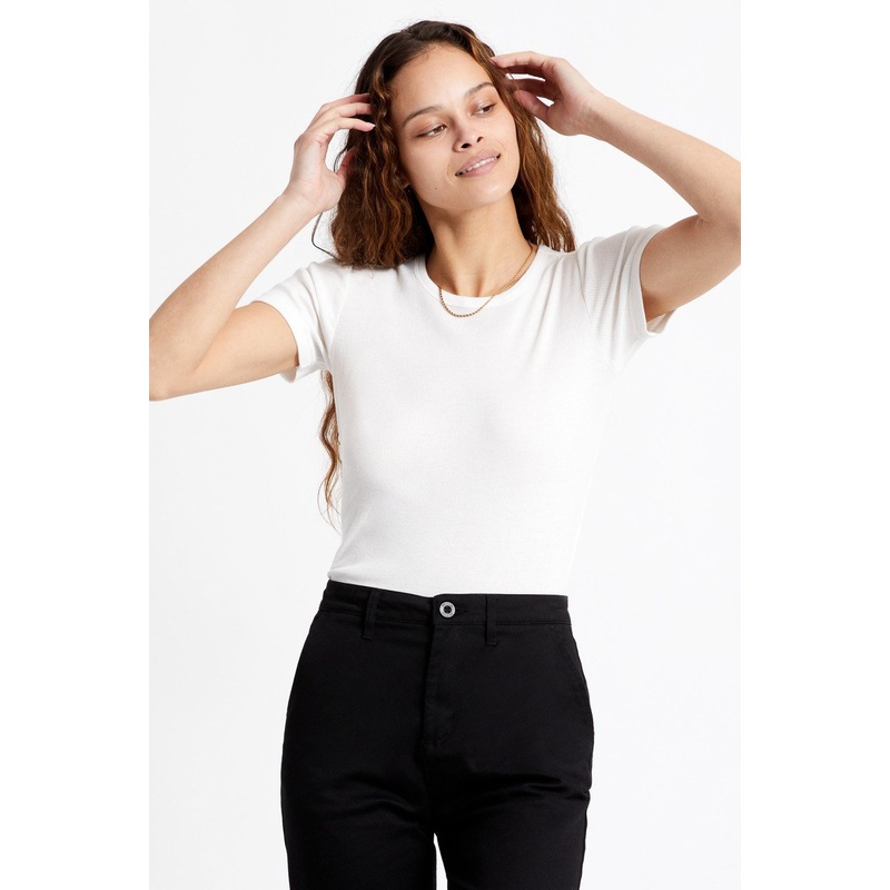 BRIXTON SAMANTHA S/S BABY TEE WHITE SMALL