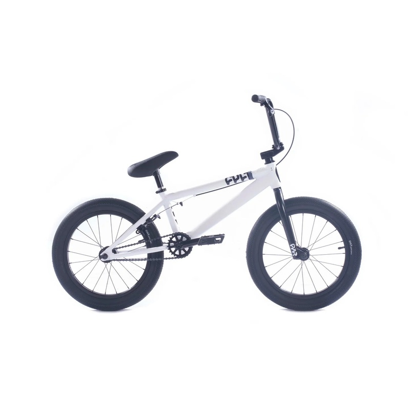 Cult 2025 Juvenile 18 Complete BMX Bike – White