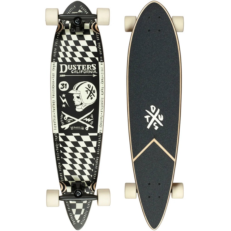 Dusters Moto Checker 37″ Longboard Skateboard