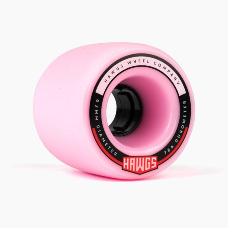 Hawgs Fatty Wheels 63mm 78a – Pink (Set of 4)