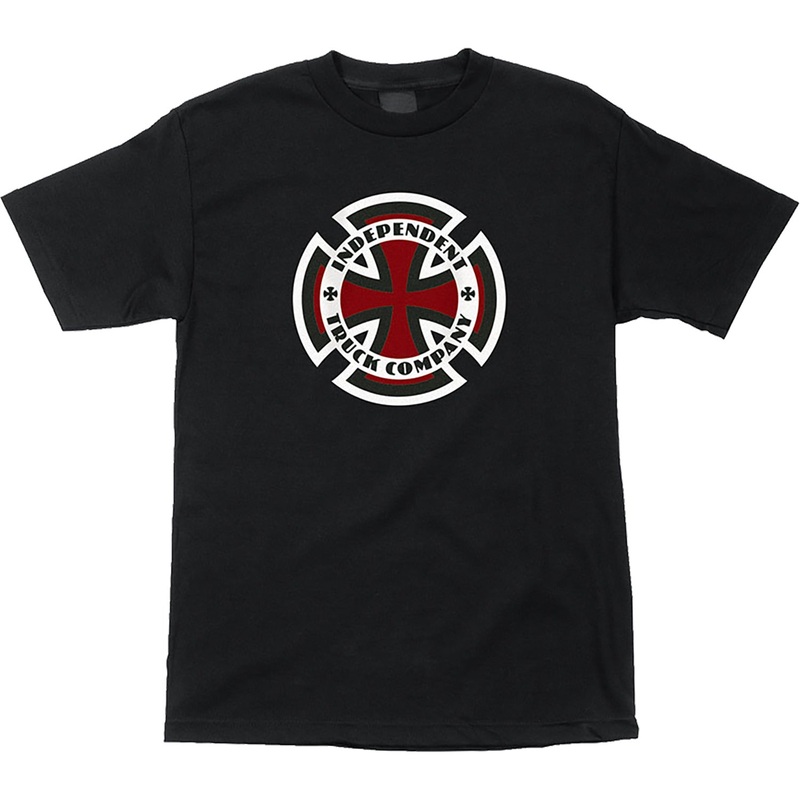 Independent Ringed Cross T-Shirt Medium – Black Black