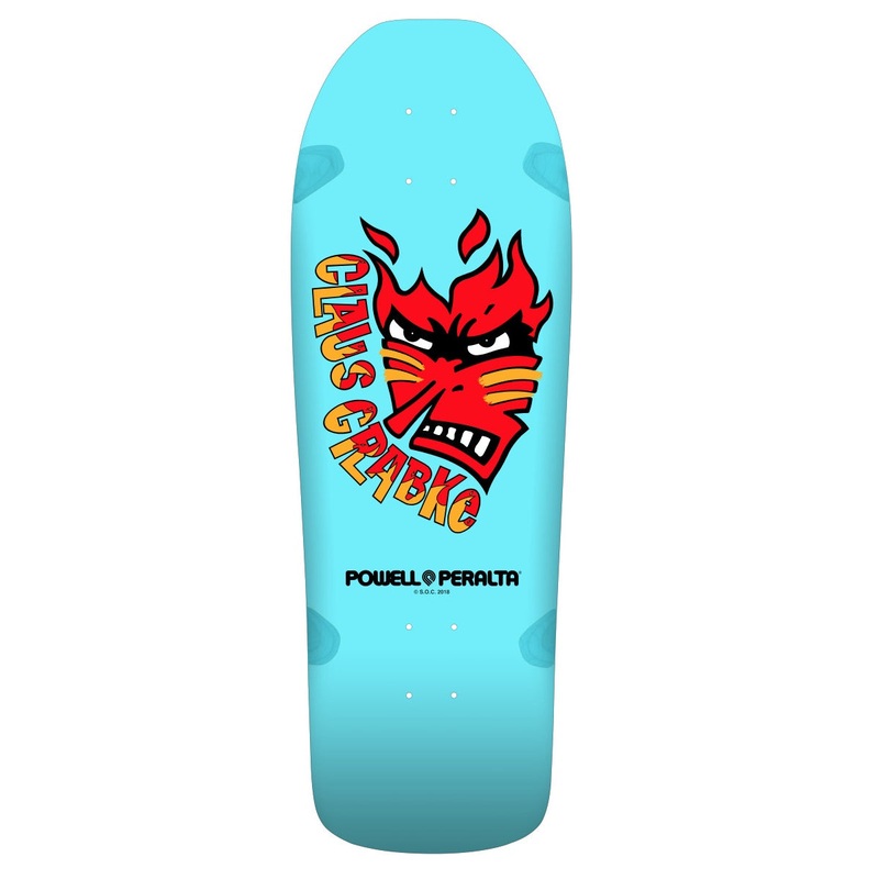 Powell Peralta Claus Grabke SP0 Skateboard Deck 287 – 10.25″ Aqua