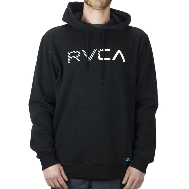 RVCA Scratched RVCA Hoodie – Black Small
