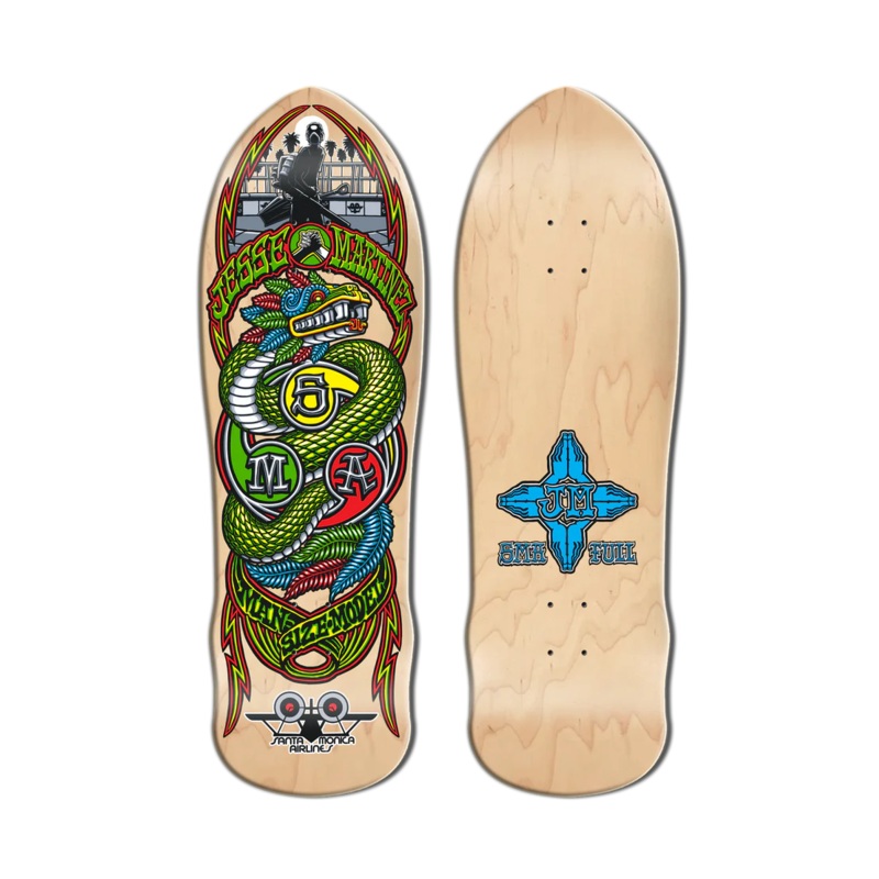 Santa Monica Airlines Series 4 Jesse Martinez Natural 9.875″ Skateboard Deck