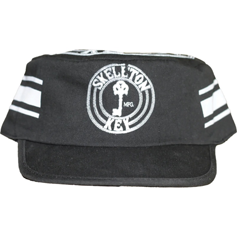 SKELETON KEY OLD SCHOOL PAINTERS CAP HAT ADJ-BLACK