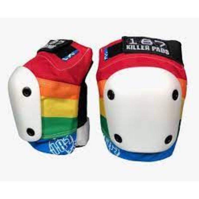 187 Slim Derby Knee Pads – Rainbow X-Small