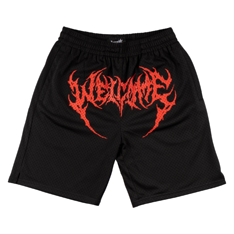 Fang Mesh Shorts – Black X-Small