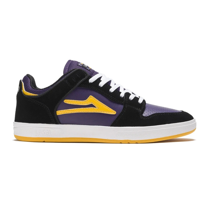 Lakai Shoes Telford Low – Black/Grape Suede 7 Black