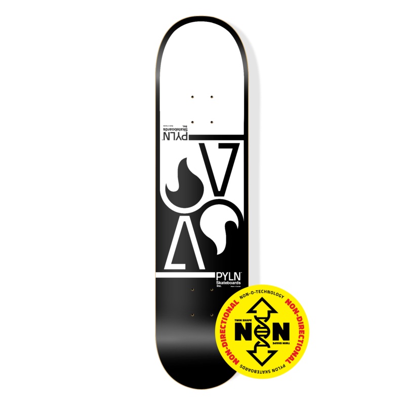 PYLON DECK TWIN FLAME BLACK/WHITE (8.5″) 8.5″