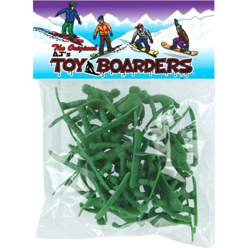 TOY BOARDERS SNOW SERIES I FIGURES GREEN 24PC