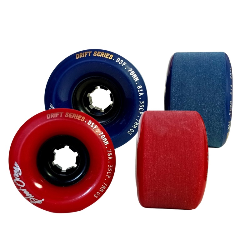 Blood Orange: 70mm Drift Series Longboard Wheels 78a Oxblood