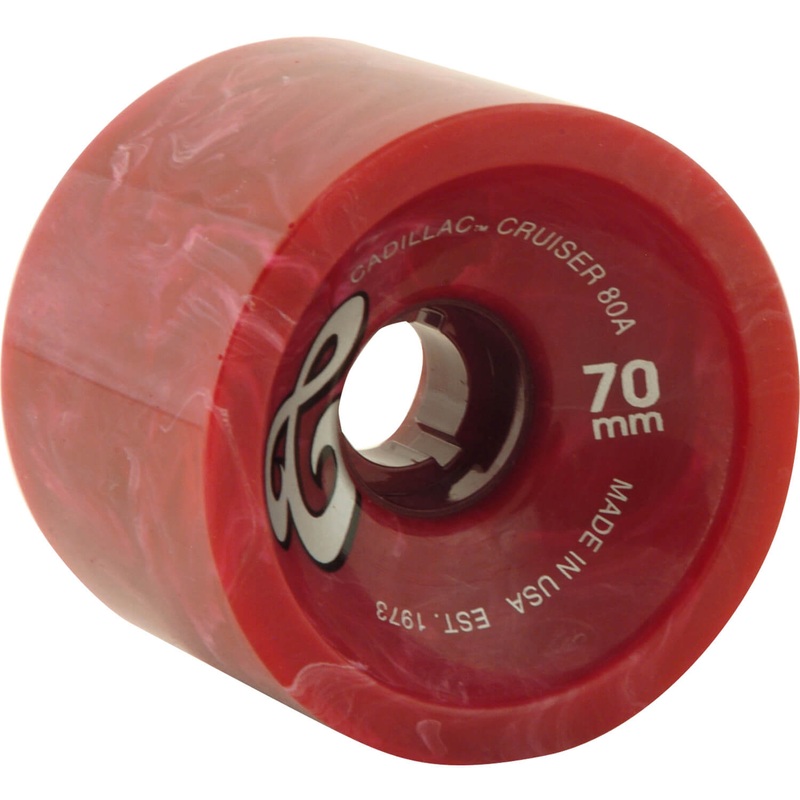 Cadillac Cruisers Lonboard Wheels 70mm 80a – Maroon Marble (Set of 4)