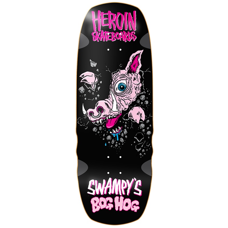 Heroin Swampys Bog Hog Skateboard Deck – 10.75