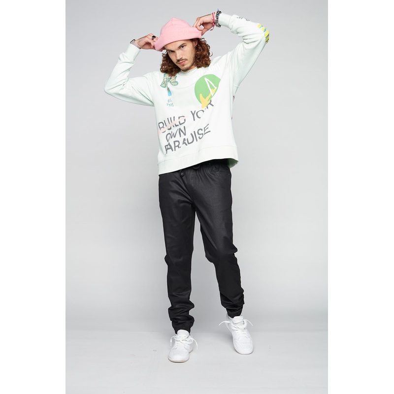 JAGGER – 5 Pocket Coated Denim Jogger – Coated Black 28(XS)