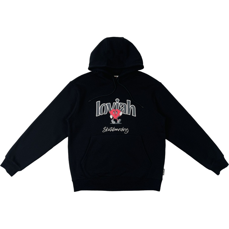 LOVIAH SK8 HOOD BLACK MEDIUM