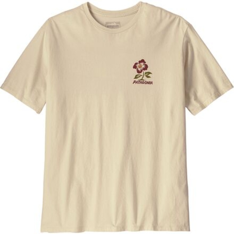 Patagonia M’s Balance Organic Tee Peace Seeds Undyed Natural S