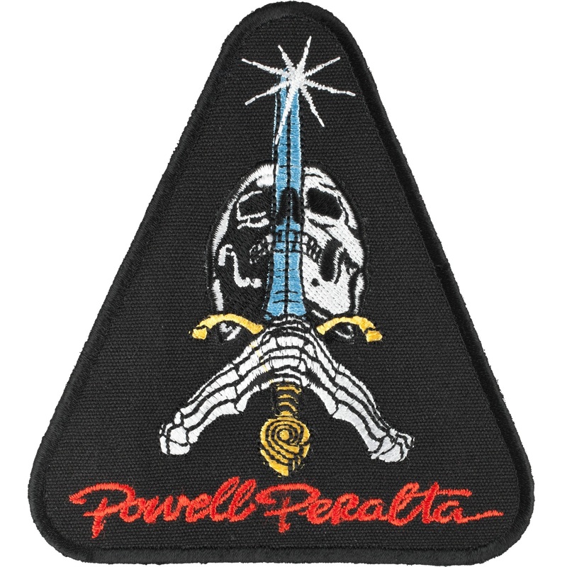 Powell Peralta Skull and Sword Patch – 3.5″ Black