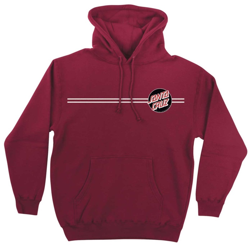 SANTA CRUZ HOODIE OTHER DOT CURRANT/BLACK/RED MED