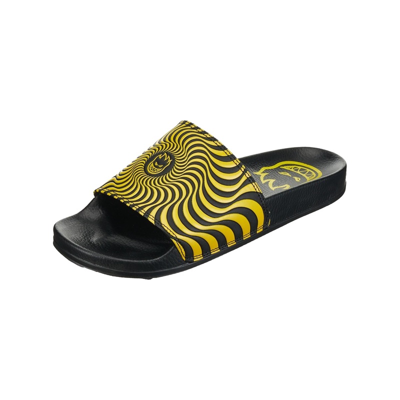 SPITFIRE BIGHEAD SWIRL SLIDES BLACK/YELLOW 8