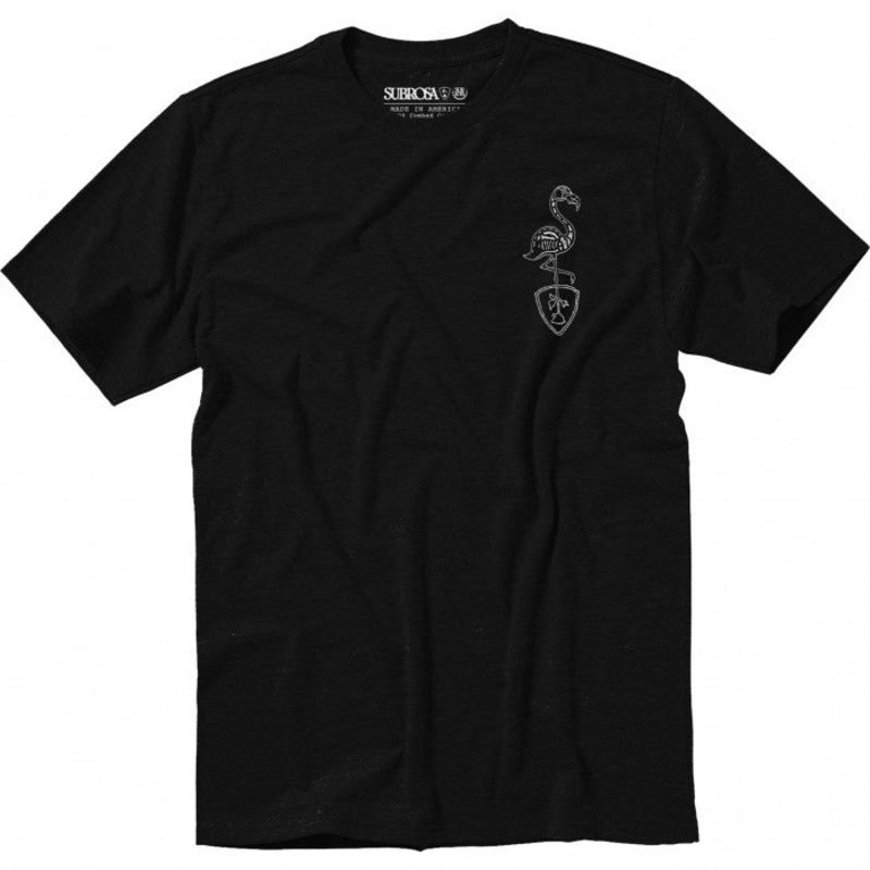 Subrosa Flamingo T-Shirt – Black Small Black