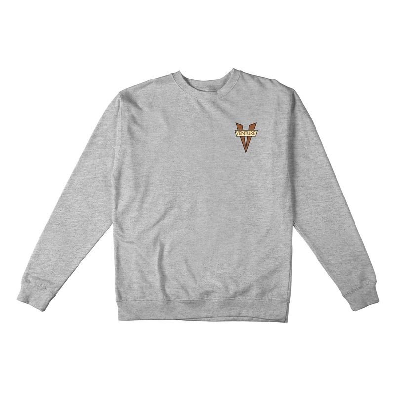 Venture Heritage Crewneck Sweatshirt S Grey/Brown/Tan/Black