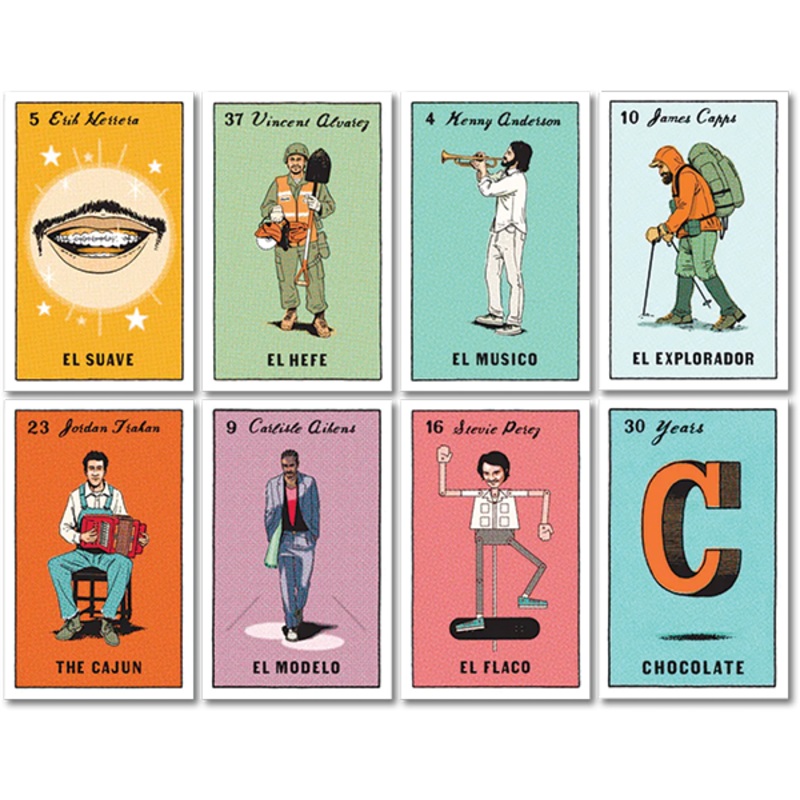CHOC LOTERIA 8/PACK DECALS ASSORTED