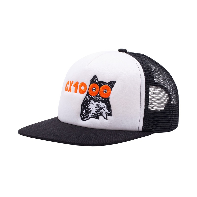 GX1000 Owl Trucker Hat O/S Black/White
