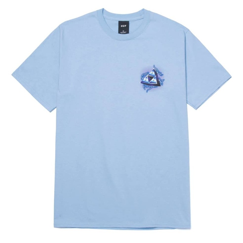 HUF STORM TT T-SHIRT LIGHT BLUE MEDIUM