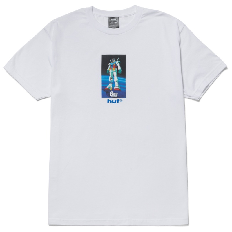 HUF X GUNDAM RX-78 T-SHIRT WHITE MEDIUM