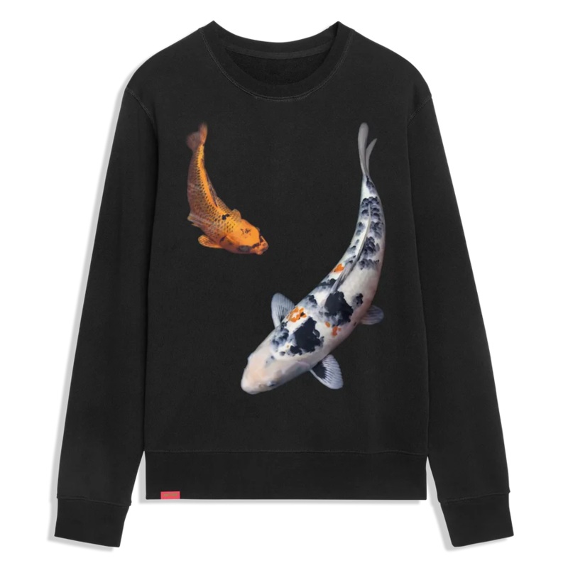 Jacuzzi Koi Black Crewneck Sweatshirt S