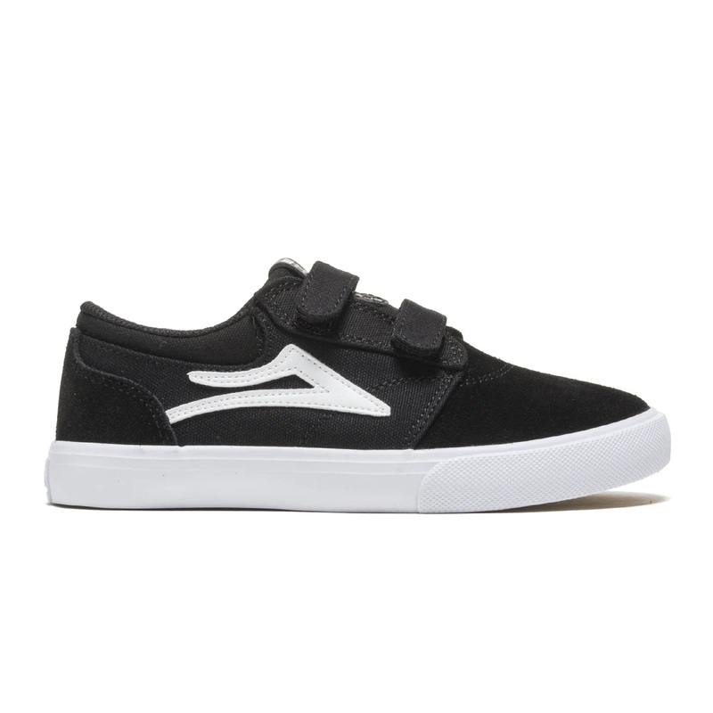 Lakai Shoes Griffin Kids – Black/White Suede 3 Black