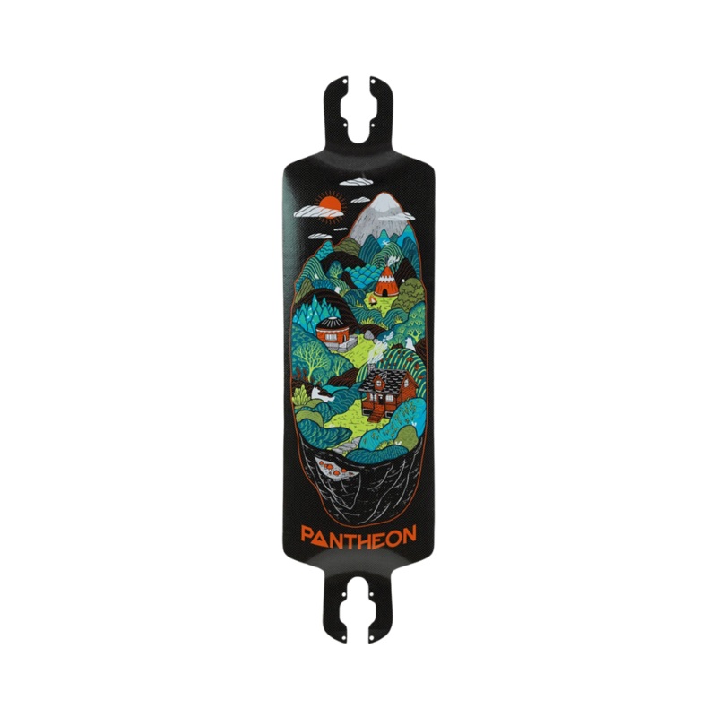 Pantheon Carbon Trip Longboard Deck – 33.25″