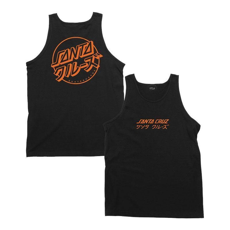 SANTA CRUZ TANK TOP MIXED UP DOT BLACK SMALL