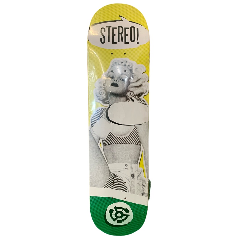 Stereo Speechless Yellow/Green 8″ Classic Skateboard Deck