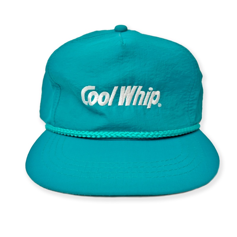 Vintage Cool Whip Nylon Snapback Hat Teal