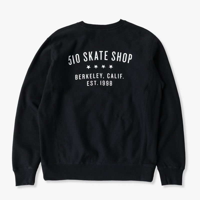 Vintage Label Heavy Crewneck (Black) SMALL
