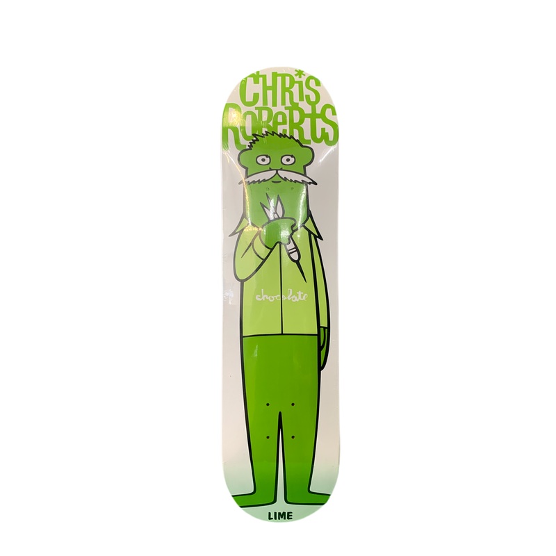 Chocolate Chris Roberts Lime Zippy Planks Series Otter Pops 7.75″ Classic Skateboard Deck