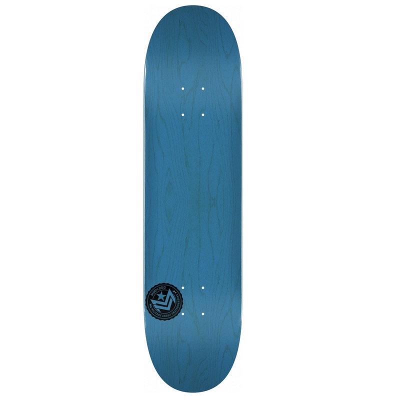 Mini Logo Chevron Stamp Skateboard Deck – 8.25″ Blue