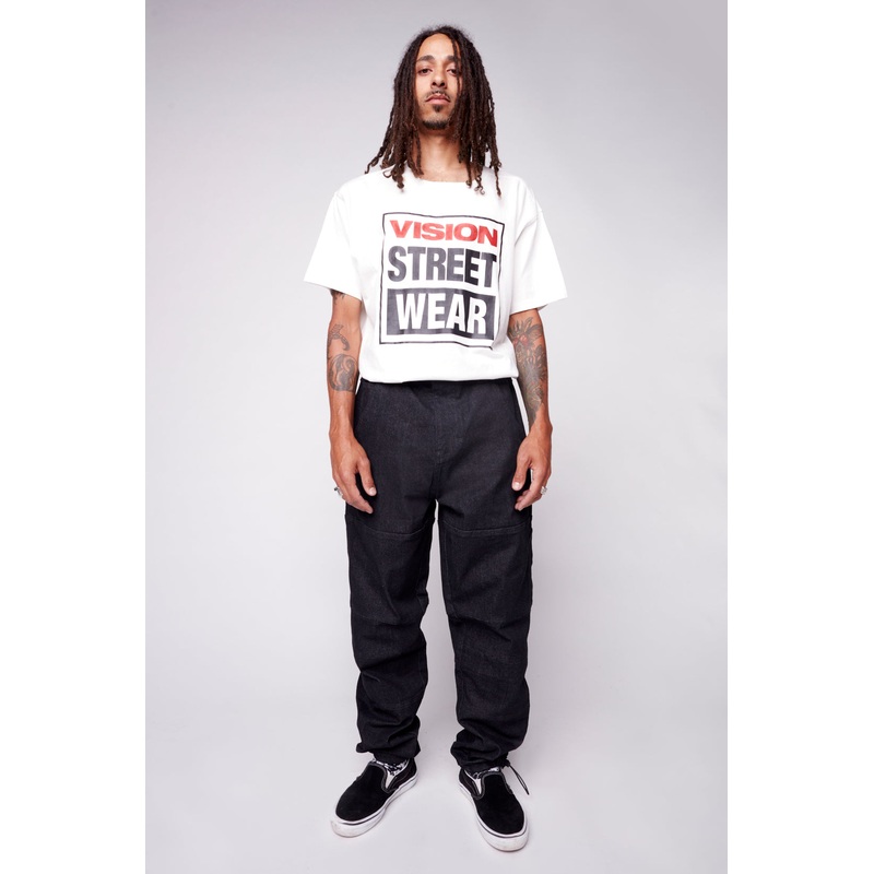 OLI – Loose Fit Pant with Adjustable Hems – Black Denim 26