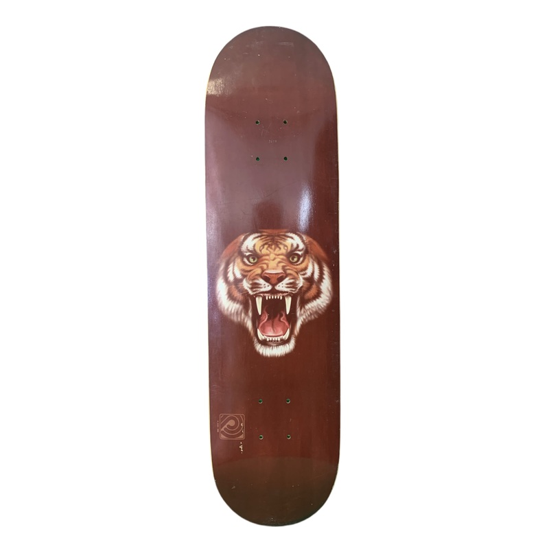Powell Peralta Tiger Face Burgundy 7.75″ Classic Skateboard Deck