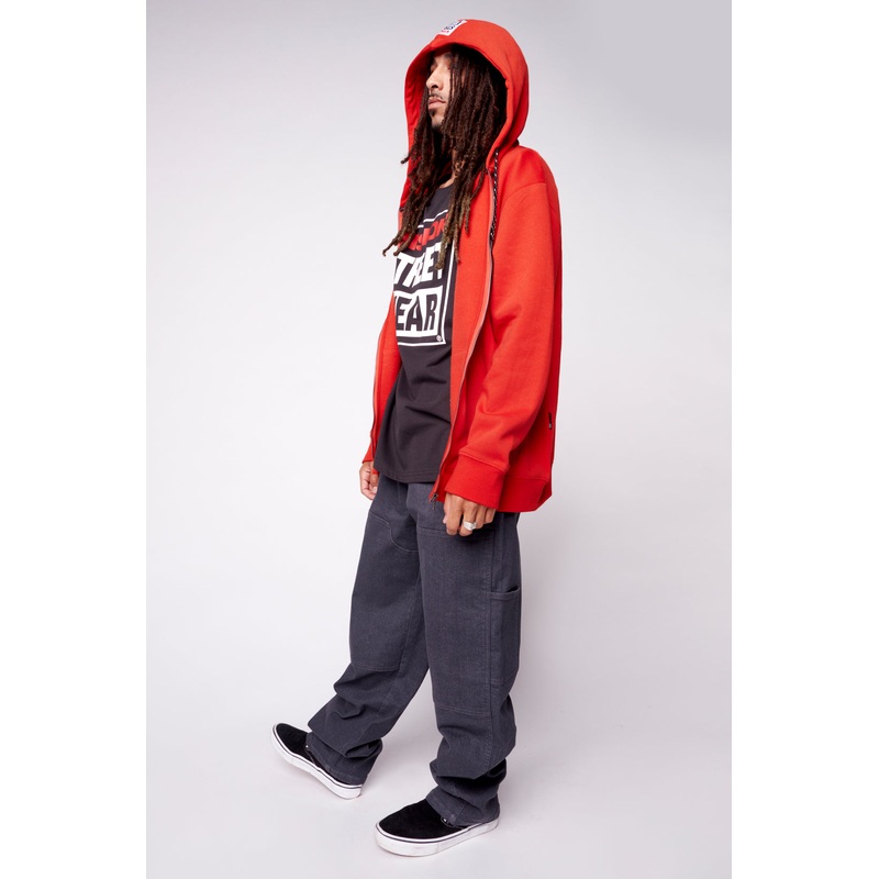 Small Logo Print Hoodie – Red S