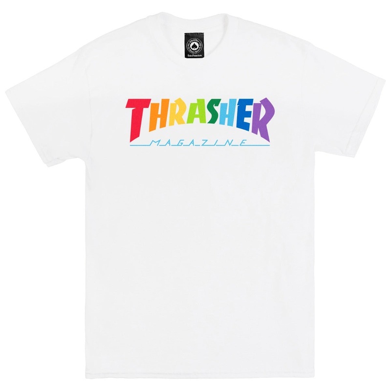 Thrasher Magazine – Rainbow Mag – T-Shirt Large White