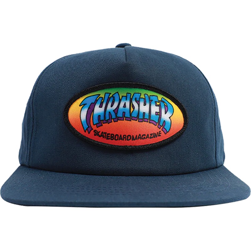 THRASHER SPANKY LONG NINETY-FIVE HAT ADJ-NAVY