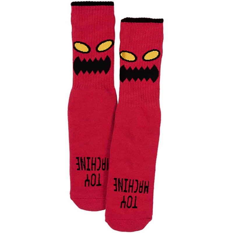 TOY MACHINE YOUTH SOCKS – MONSTER RED