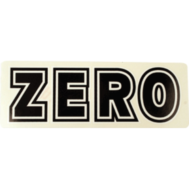 ZERO BOLD DECAL single BLK/WHT