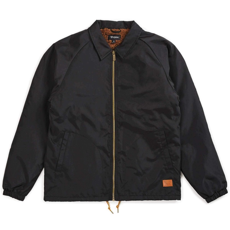 BRIXTON CLAXTON COLLAR SHERPA JKT – BLACK SMALL