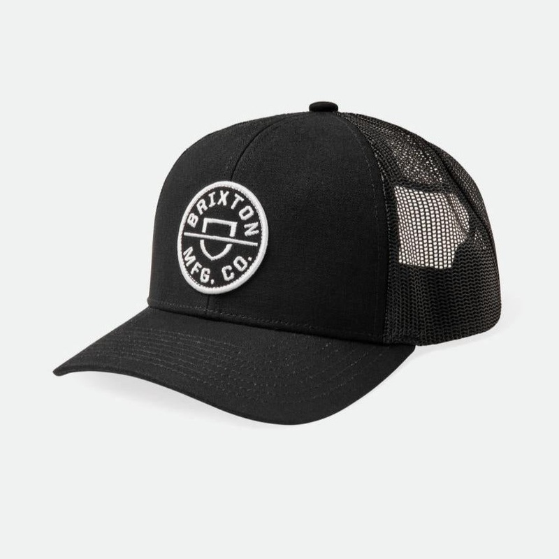 BRIXTON CREST X MP MESH CAP BLACK/BLACK