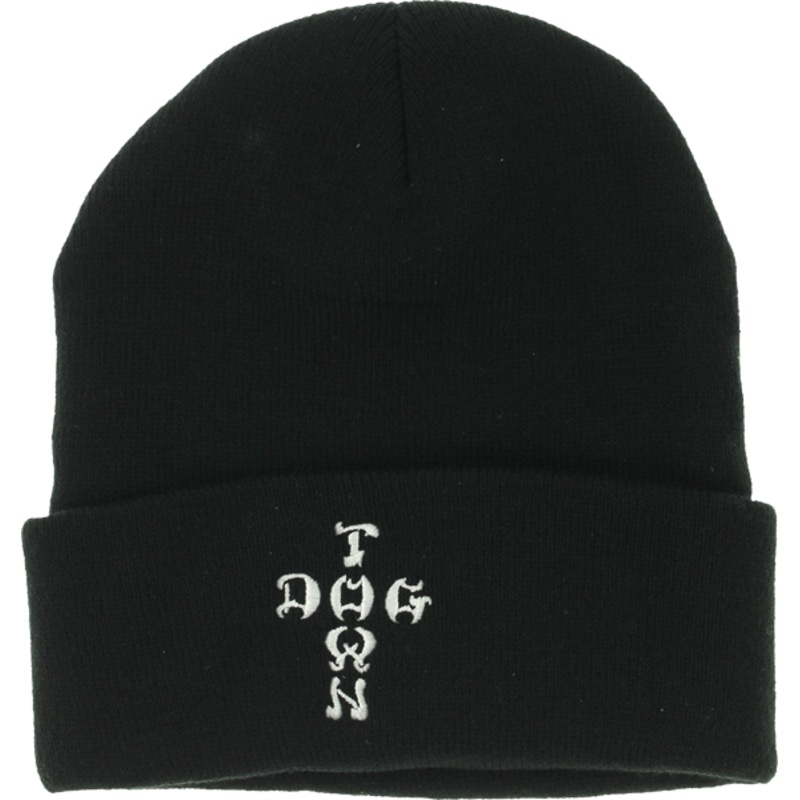 DOGTOWN CROSS LETTERS BEANIE BLACK
