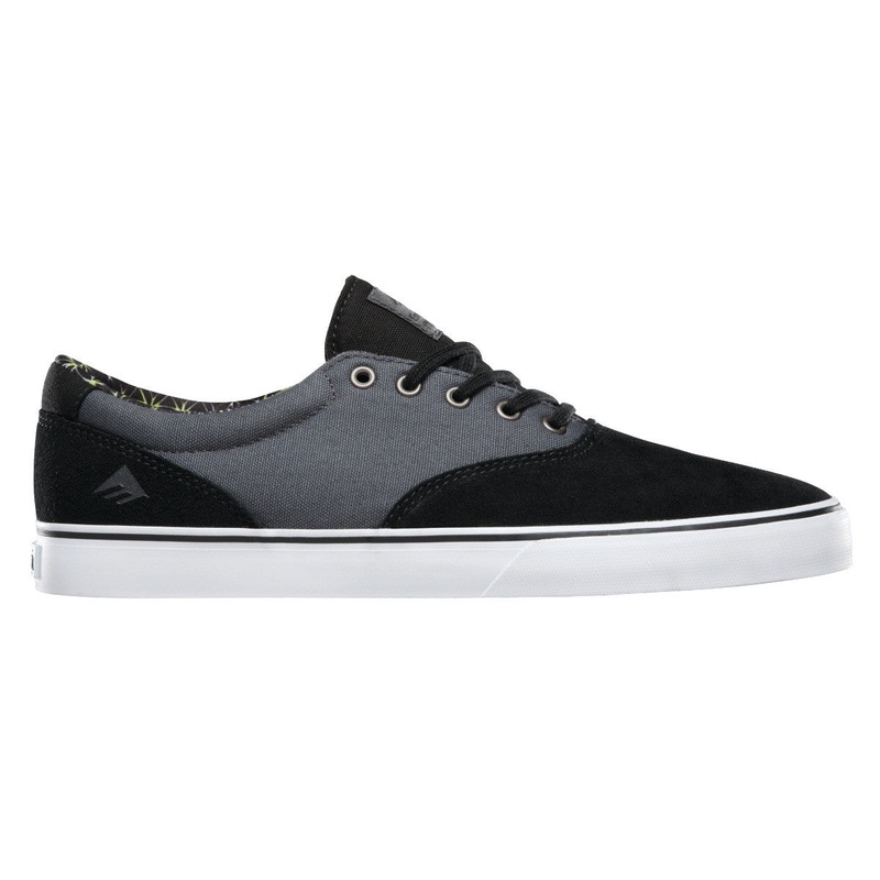 Emerica Shoes The Provost Slim Vulc – Black/Grey/White 5.5 Black