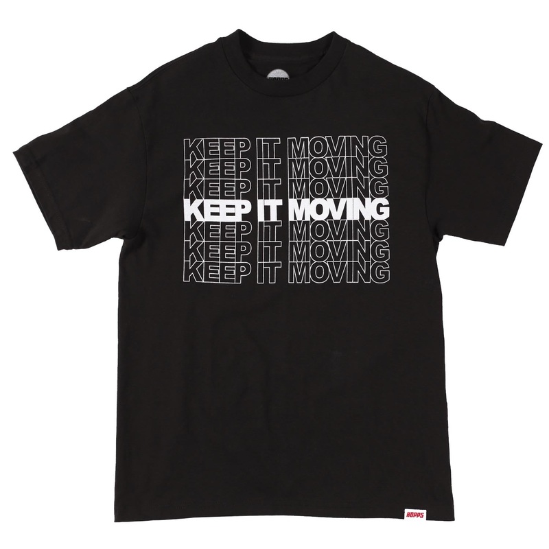 Hopps Skateboards Keep It Moving Multi Tee Black Black M